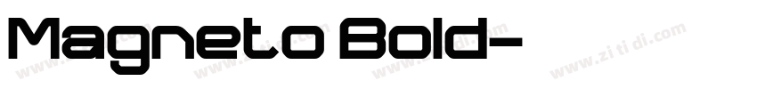 Magneto Bold字体转换